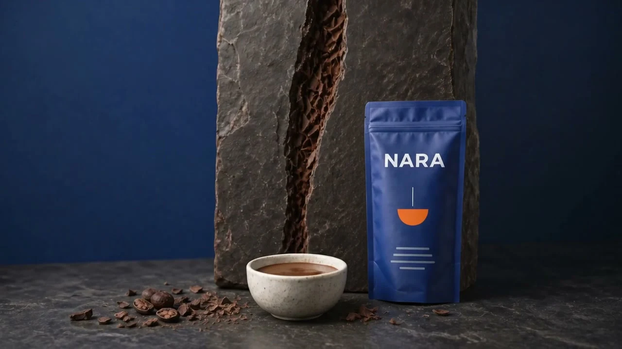 NARA cacao package and preparation bowl