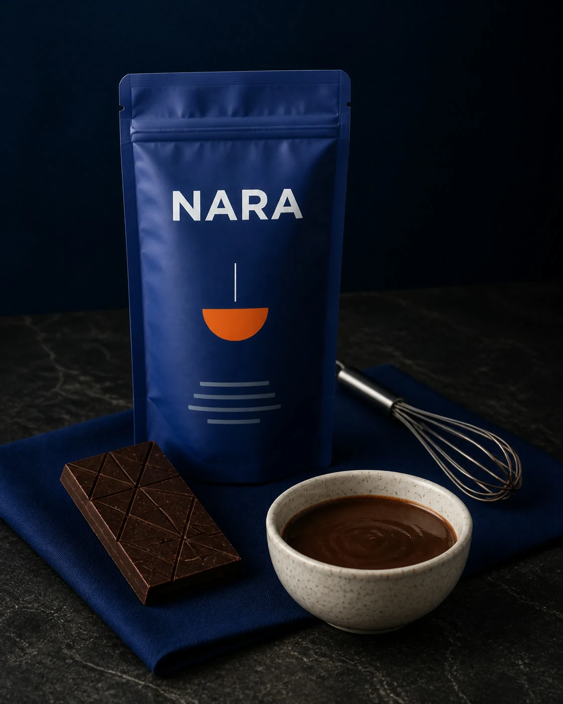 NARA ceremonial cacao packaging and preparation bowl