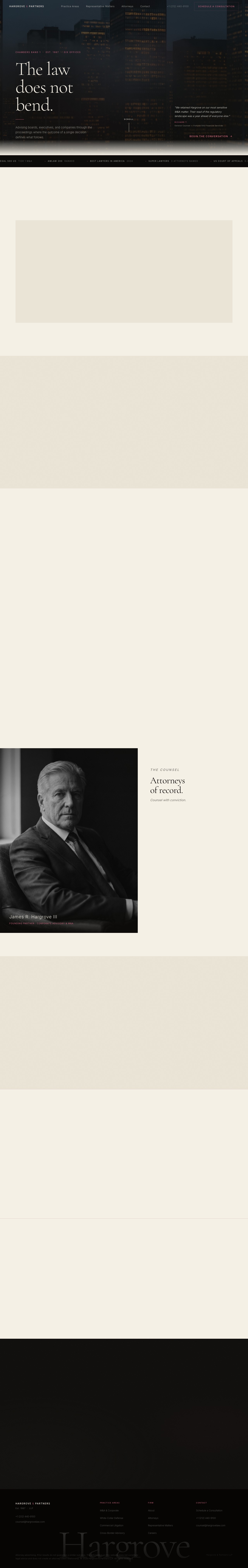 Hargrove & Partners law firm website preview
